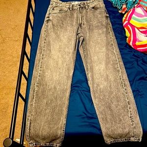 Bershka, size 30, grey jeans